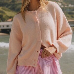 ISO Surfrider Light Pink Daily Drills Cardigan